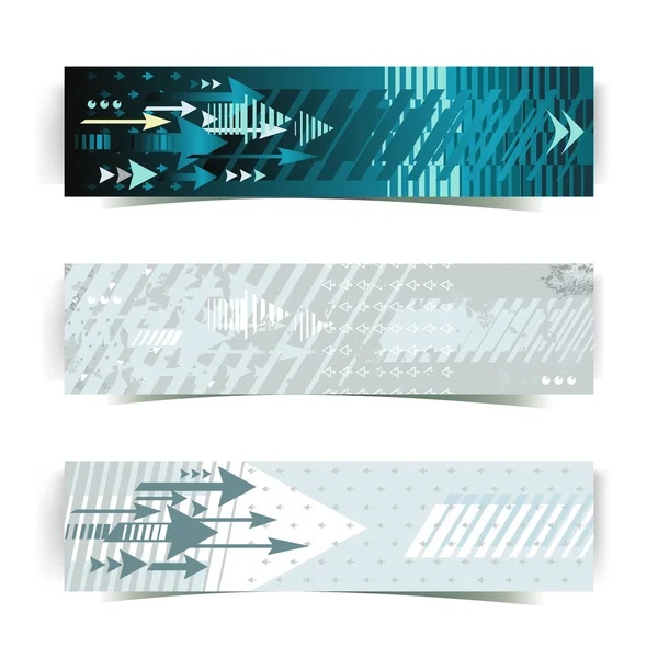 oklarla soyut afiş kümesi