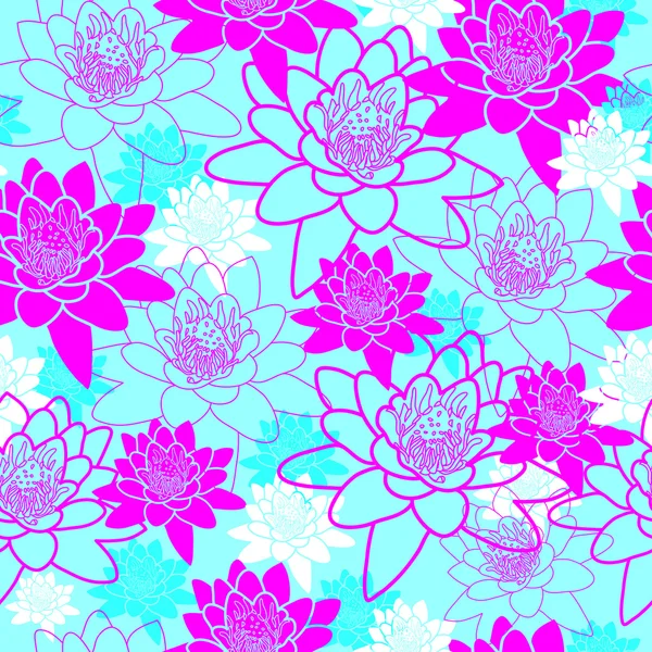 Motif floral sans couture — Image vectorielle