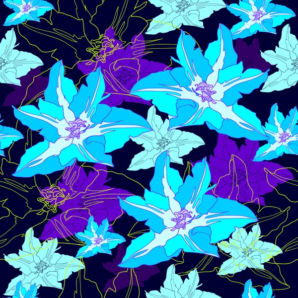 Floral seamless pattern — Stock Vector