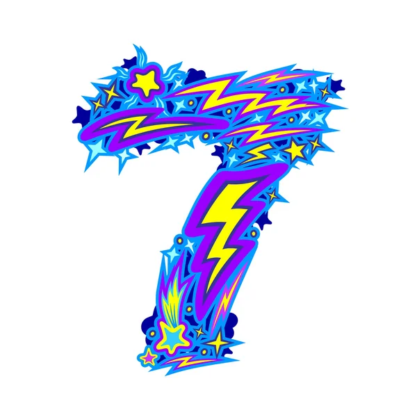 alfabe, yıldız ve yıldırım yaptı. sayıları.