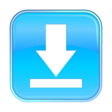 izole mavi web simgesi beyaz zemin üzerine