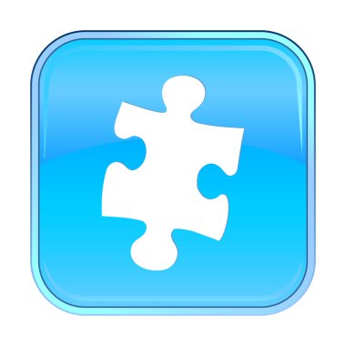 izole mavi web simgesi beyaz zemin üzerine.