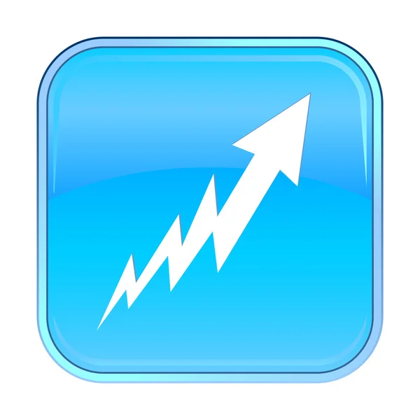 Icono web azul aislado sobre fondo blanco . — Vector de stock