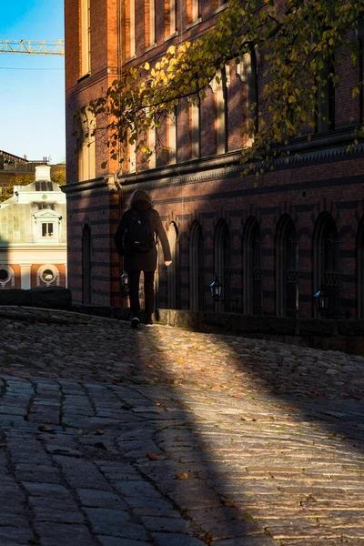 Stockholm Zweden Wandelen Het Riddarholmeneiland Oude Binnenstad Gamla Stan Bij — Stockfoto