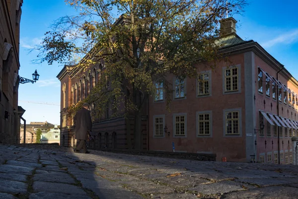 Stockholm Zweden Wandelen Het Riddarholmeneiland Oude Binnenstad Gamla Stan Bij — Stockfoto