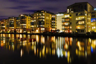 Stockholm, İsveç Geceleri Sunbyberg Mahallesi