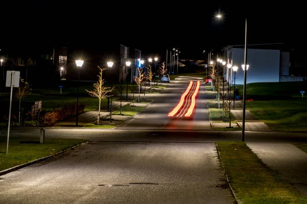 Bronderslev Denmark Residential Street People — Stock Photo, Image