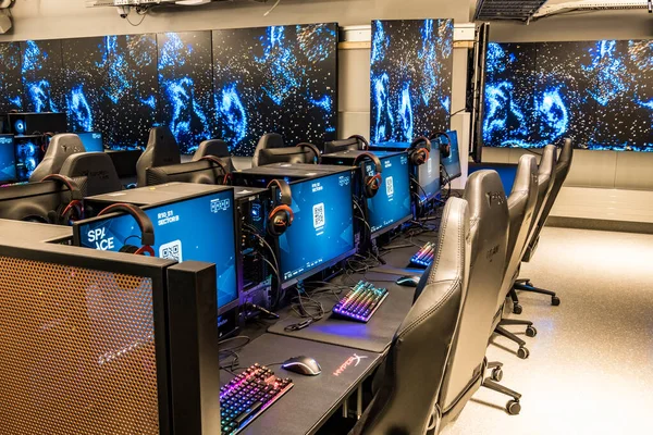 Stoccolma Svezia Computer Gioco Una Sala Del Nuovo Space Stockholm — Foto Stock