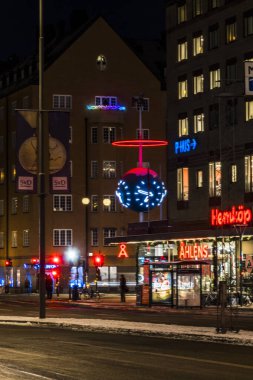 Stockholm, İsveç Geceleri Skanstull Mahallesi