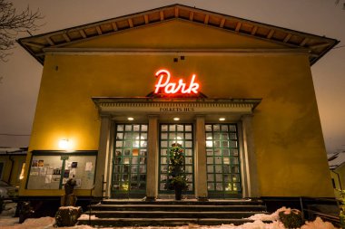 Stockholm, Sweden  The Park Folkets Hus cultural center in the Alvsjo suburb.