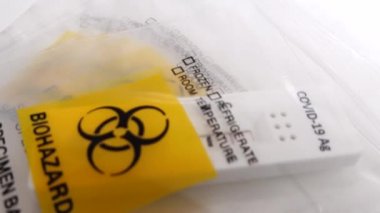 Biyolojik tehlike plastik poşeti ve Covid-19 öz denemesi.. 