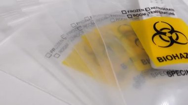 Biyolojik tehlike plastik poşeti ve Covid-19 öz denemesi.. 