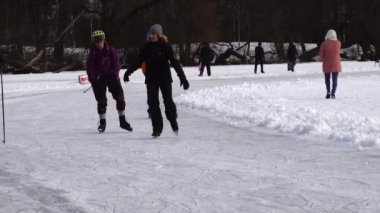 Stockhom, Trekanten Gölü 'ndeki İsveç buz patencileri 