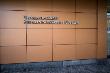 Uppsala, İsveç Upssala ilçe mahkemesi cephesi.
