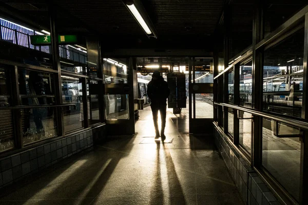스웨덴 스톡홀름 지하철역에서 아래서 스웨덴 사람들 — 스톡 사진