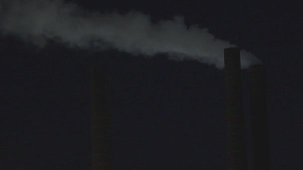 Sundsvall Sweden Smoke Vapour Coming Smokestack — Stock Video