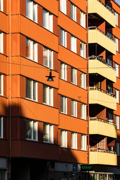 스톡홀름 스웨덴 그라인 가탄에 — 스톡 사진