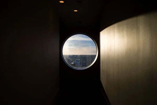 Stockholm Sveç Arenastaden Solna Banliyösündeki Kaliteli Otel Arkadaşları Nın Pencereleri — Stok fotoğraf