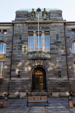 Oslo, Norveç Bankplassen 'deki Norveç Bankası.