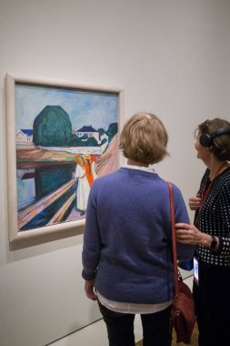 Oslo, Norveç Halk Müzesi şehir merkezindeki Munch Müzesini ve Munch tablosunu ziyaret ediyor..