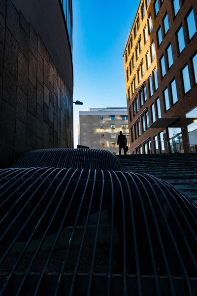 스웨덴 스톡홀름 아침에 산책하는 — 스톡 사진