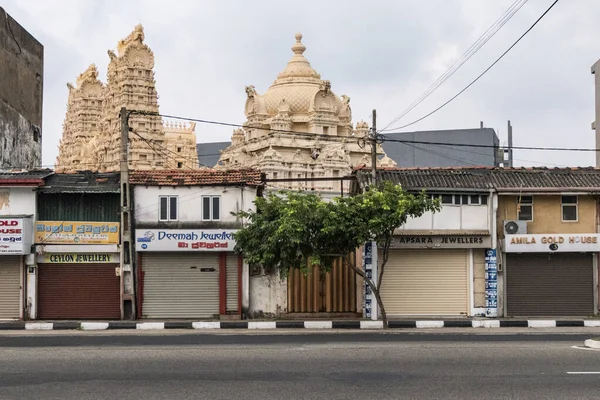 Galle Sri Lanka Sebuah Kuil Hindu Dari Jalan Utama Menuju — Stok Foto