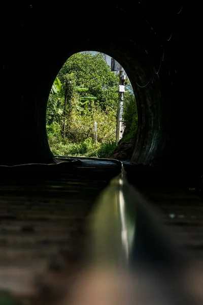 Ella Sri Lanka Spoorwegen Een Tunnel Langs Het Ninine Arch — Stockfoto