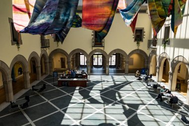 Norfolk, Virginia, USA The atrium at the Chrysler Art Museum.