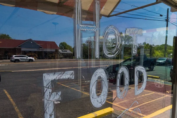 Plata Maryland Usa Sign Diner Says Hot Food — Photo
