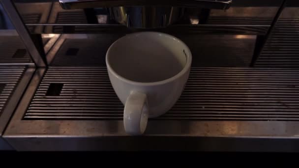Café Goutte Goutte Dans Une Tasse Une Machine Café — Video