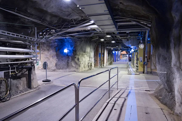 Estocolmo Suecia Túnel Subterráneo Planta Tratamiento Aguas Residuales Kappala —  Fotos de Stock