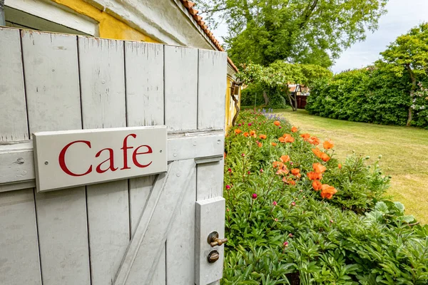 Skagen Dinamarca Café Aire Libre Jardín Museo Skagens —  Fotos de Stock