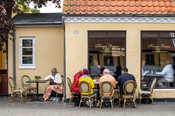 Skagen Dania Ludzie Kawiarni Outdor — Zdjęcie stockowe