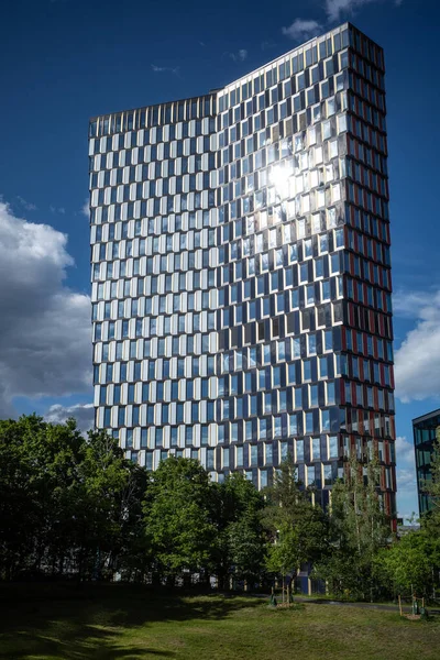 Estocolmo Suécia Edifício Parque Sthlm Distrito Hammarby Sjostad — Fotografia de Stock