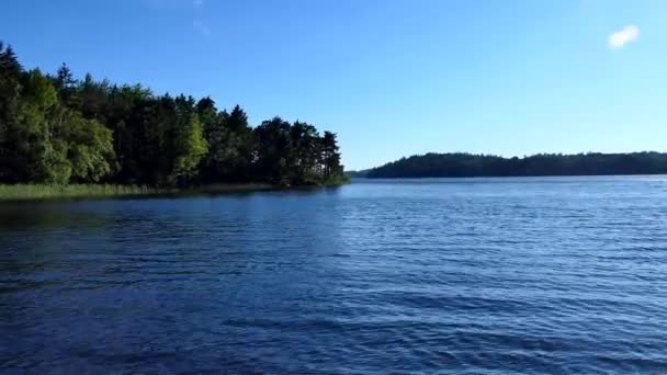 Stockholm Zweden Eilanden Zoet Water Buiten Stad Het Meer Van — Stockvideo