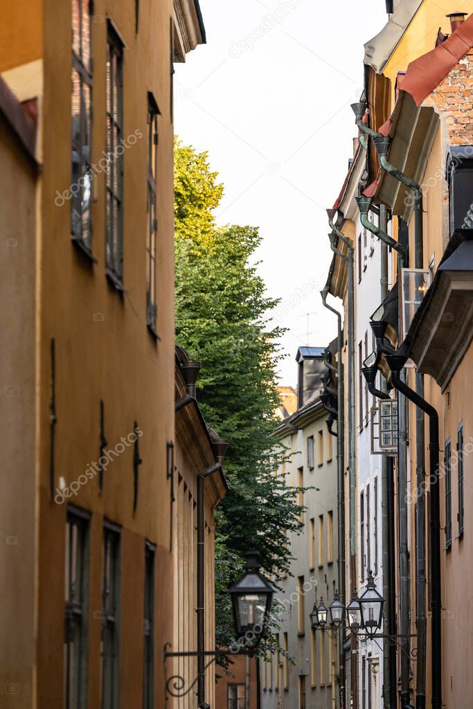 Stockholm, Sweden  Prastgatan in the summer.