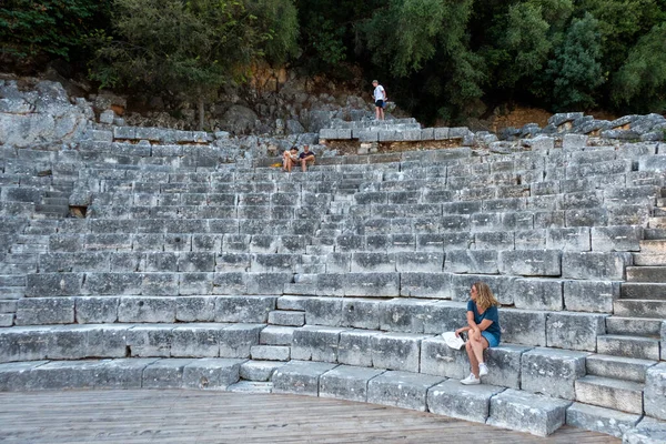 Ksamil Albania Ruins National Park Butrint Ancient City Greek Roman — Foto Stock