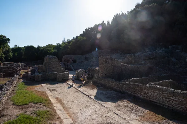 Ksamil Albania Ruins National Park Butrint Ancient City Greek Roman — Foto Stock