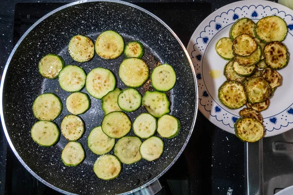 Zucchini Frying Pan — Stockfoto