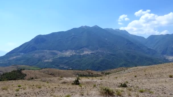 Gjirokaster Albania High Plateau Landscape — Vídeos de Stock