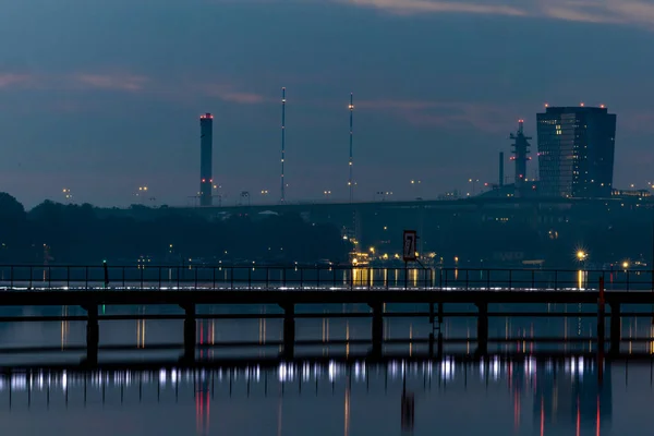 Stockholm Sweden Shipping Channel Arstaviken Skanstull District — Foto de Stock