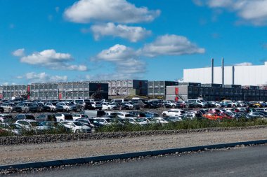 Skelleftea, Sweden The contruction site of the new Northvolt battery factory.
