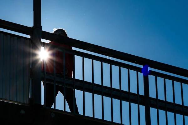 Skelleftea Sweden Pedestrian Crossing Parkbron Bridge — Stock Photo, Image