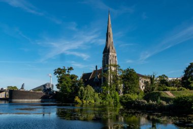 Copenhagen, Denmark St. Alban's Church in the Kastellet or old fortification.  .