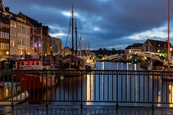 덴마크 코펜하겐 밤에는 반지역 — 스톡 사진