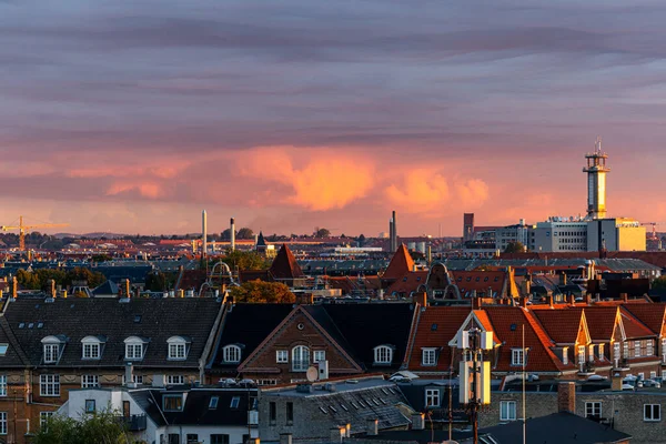 Köpenhamn Danmark Gryningen Skyline Över Frederiksberg Distriktet — Stockfoto