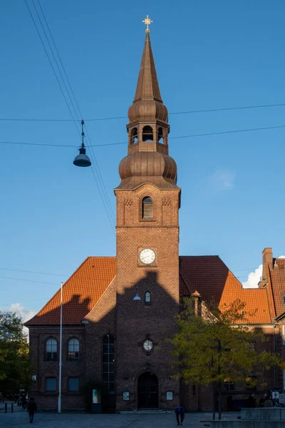 Copenhague Dinamarca Los Simeons Kirke Distrito Norrebro — Foto de Stock