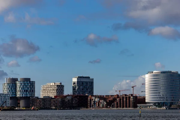 Copenhague Dinamarca Edificios Modernos Distrito North Harbor Nordhavn — Foto de Stock
