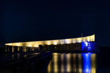 Kopenhag, Danimarka 10 Ekim 2022 Öresund 'da Kastrup Deniz Hamamı.