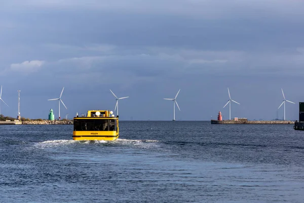 Copenhague Dinamarca Ferry Elétrico Passageiros Também Conhecido Como Ônibus Portuário — Fotografia de Stock